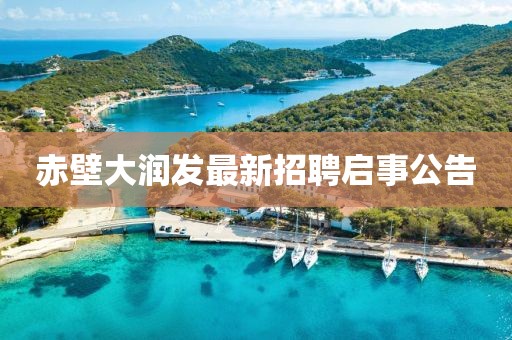 赤壁大潤發(fā)最新招聘啟事公告
