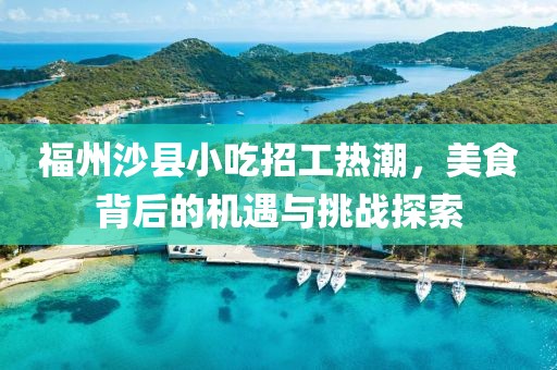 福州沙縣小吃招工熱潮，美食背后的機遇與挑戰(zhàn)探索