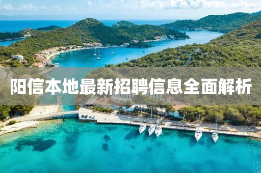 陽信本地最新招聘信息全面解析