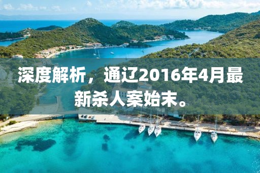 深度解析，通遼2016年4月最新殺人案始末。