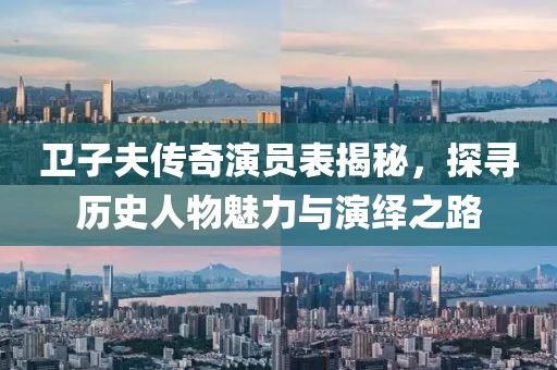 衛(wèi)子夫傳奇演員表揭秘，探尋歷史人物魅力與演繹之路
