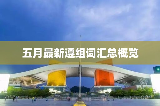 五月最新遵組詞匯總概覽