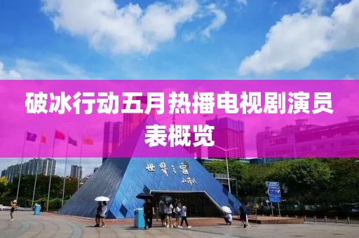 破冰行動五月熱播電視劇演員表概覽