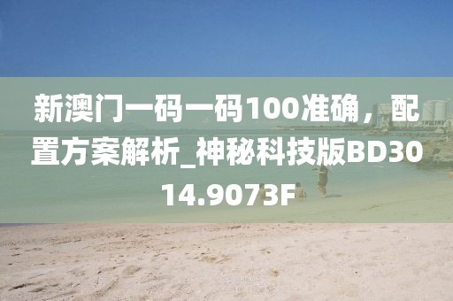 新澳門一碼一碼100準(zhǔn)確，配置方案解析_神秘科技版BD3014.9073F