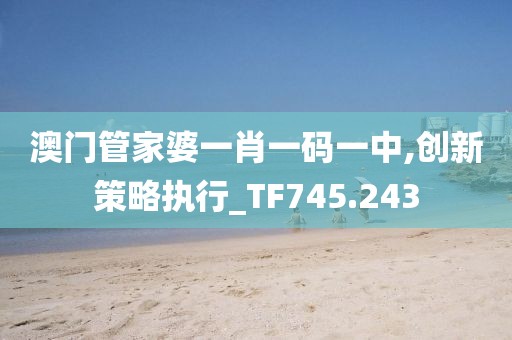 澳門管家婆一肖一碼一中,創(chuàng)新策略執(zhí)行_TF745.243
