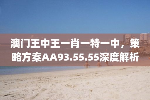 澳門王中王一肖一特一中，策略方案AA93.55.55深度解析